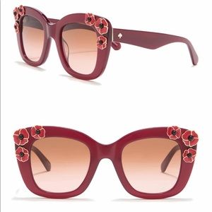 Kate Spade Drystle 49mm Cat Eye floral Sunglasses